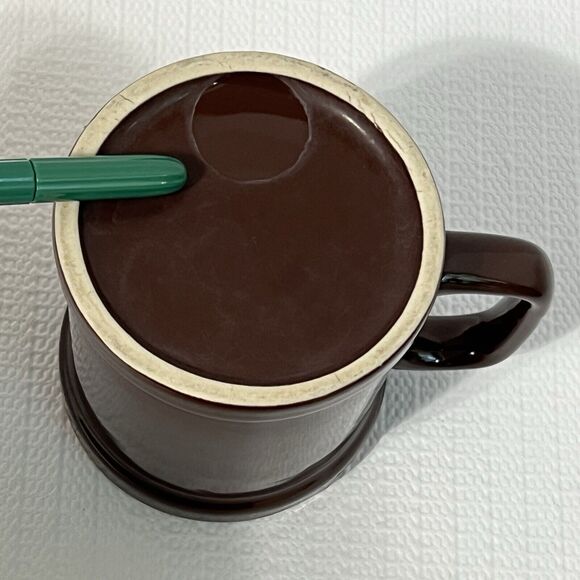 VTG NFL Cleveland Browns 14oz Coffee Mug Ceramic Brown Orange Raised 3-D Helmet - Picture 6 of 12